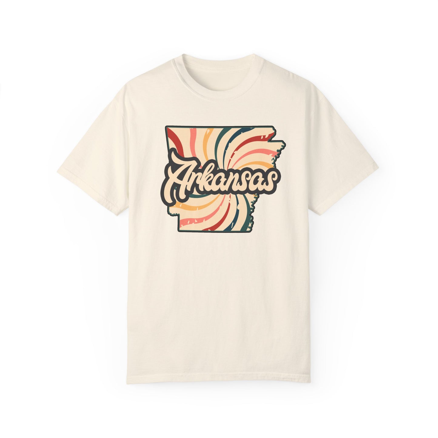 WOOO PIG SOOIE. , Arkansas Retro T-Shirt - Call Those Hogs - Natural State - Fun Summer Tee - Colorful - Razorbacks