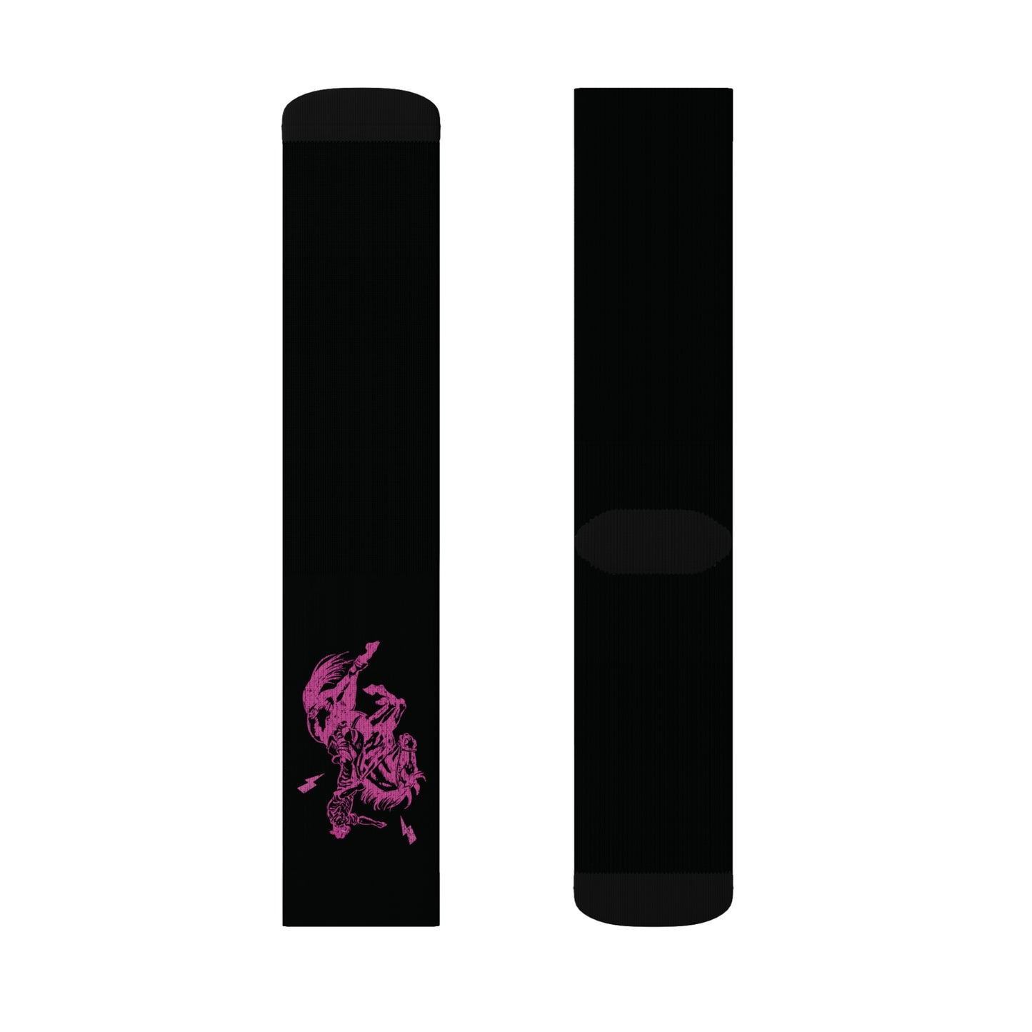 Trendy Hot Pink Bronc Bucking Performance Boot Socks Sublimation Socks