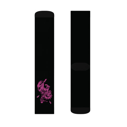 Trendy Hot Pink Bronc Bucking Performance Boot Socks Sublimation Socks