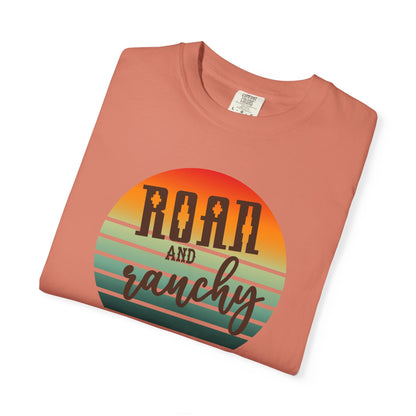 Raon and Ranchy Retro Vibes  Garment-Dyed T-Shirt, Western Style Graphic Tee, Summer Top, Rodeos, Aztec, Popular Tshirt