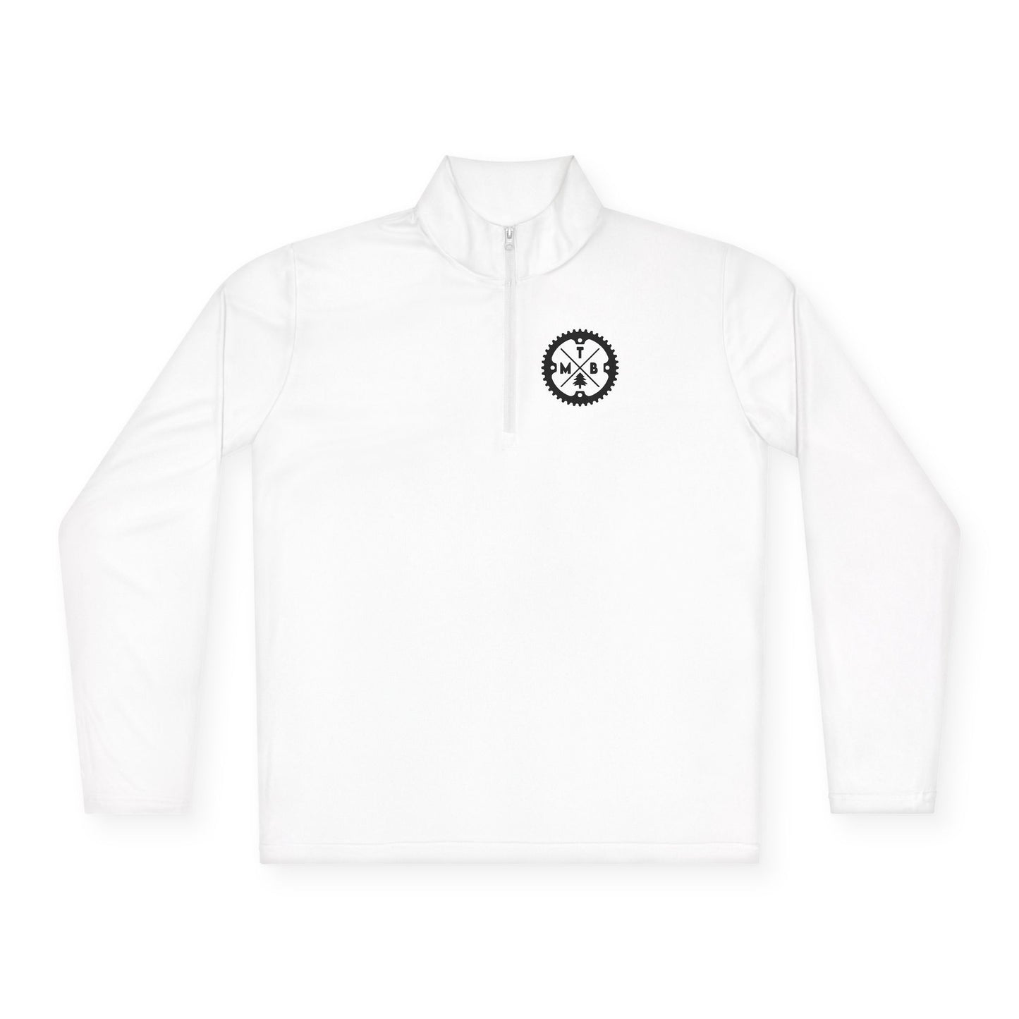 Mountain Biking Unisex Quarter-Zip Pullover - MTB Adventure Gear with Unique Graphic Design, Trails, Streets, Cycling, Biking