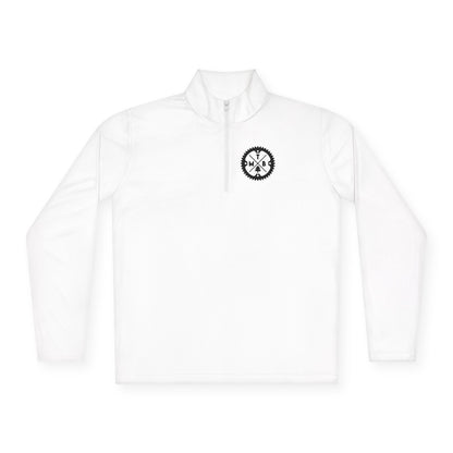 Mountain Biking Unisex Quarter-Zip Pullover - MTB Adventure Gear with Unique Graphic Design, Trails, Streets, Cycling, Biking