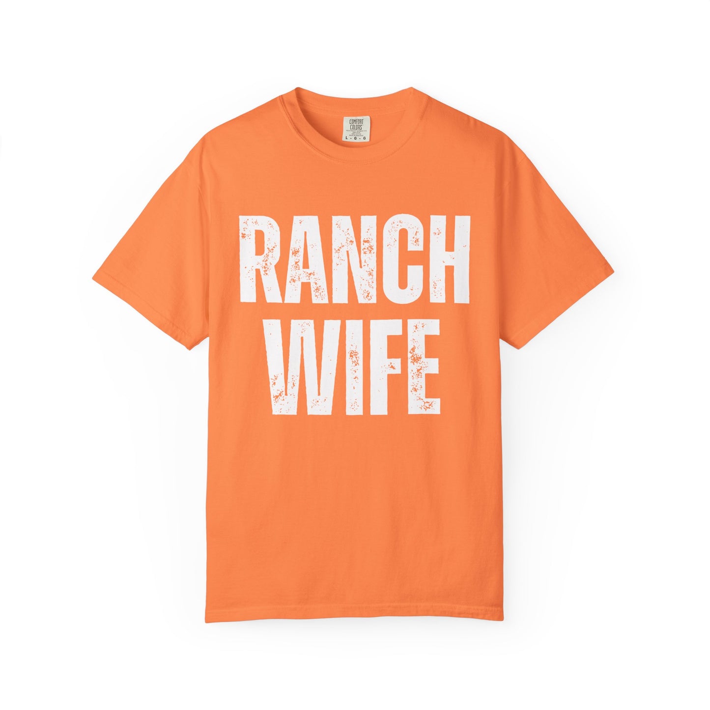 Distressed Retro Chic Ranch Wife T-Shirt, Western Tee for Farm Girls,  Ranch Life Style Shirt, Perfect for Rodeos Casual