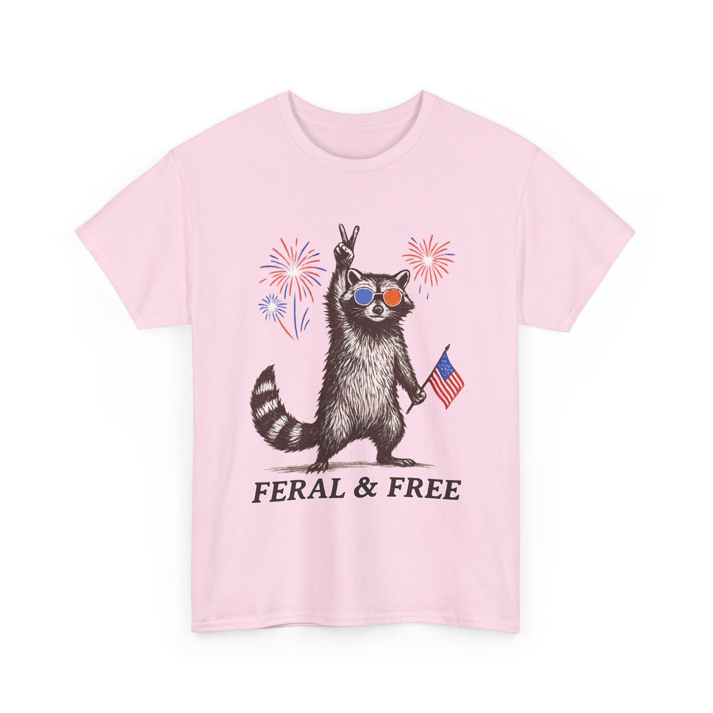 USA Feral and Free Tee~ 4th of July Tshirt, Fourth of July Tee, Independence Day Top, Independence Day Tshirt, Red White and Blue, Patriotic, Flag, America, Merica'