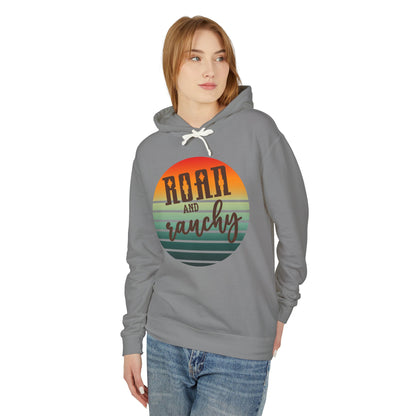 The Best Pullover Ever ~~Western Roan and Ranchy  Lightweight Hooded Sweatshirt, Great for Rodeos, Cool Nights, Bonfires, Lake, Beach, River