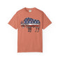 Distressed Graphic American Buffalo T-Shirt, Patriotic Tee, Unisex Graphic Shirt, 4th of July, Red White and Blue, Fourth of July,  Different colors