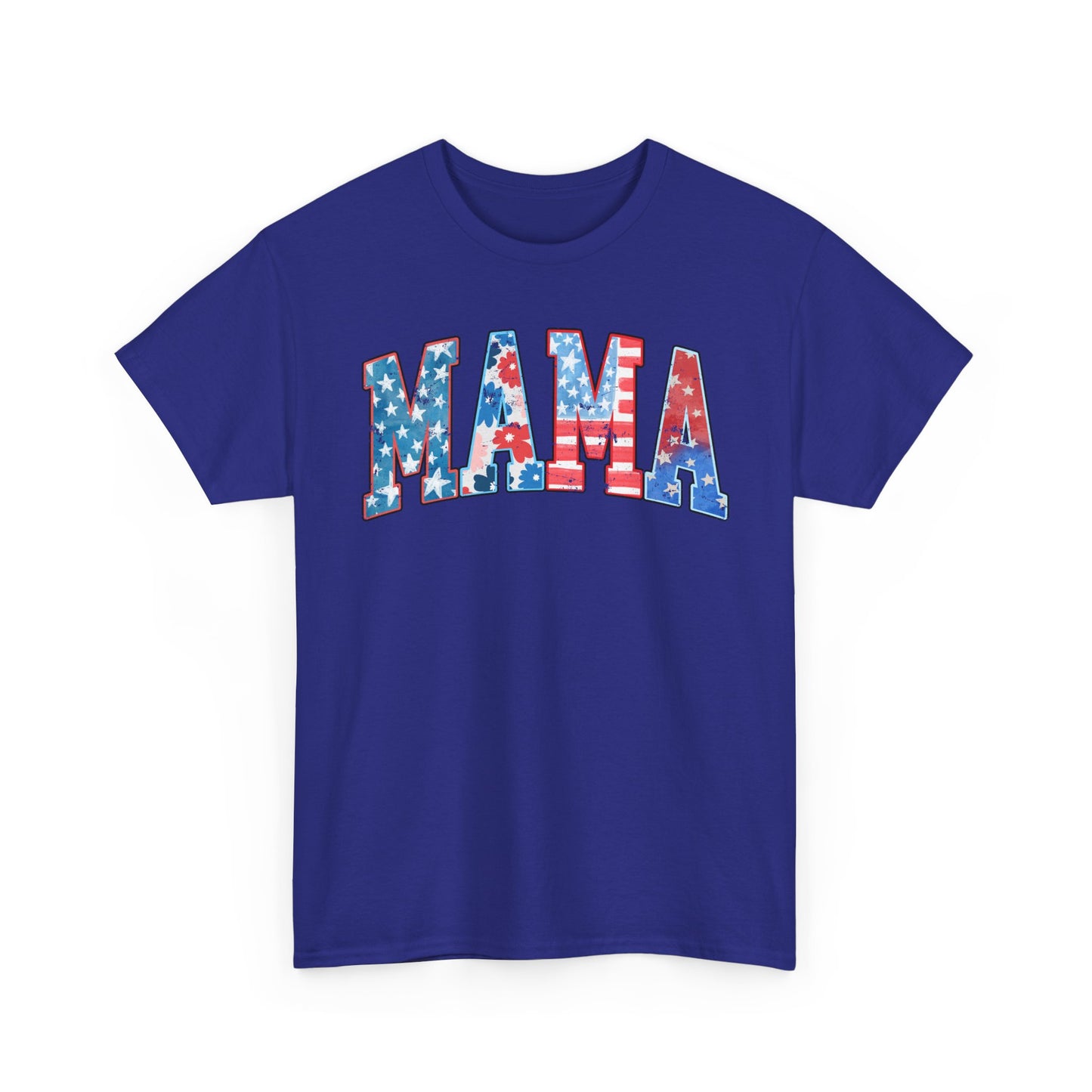 New Patriotic Mama Tee, 4th of July Cotton Shirt,  4th of July, Independence Day Outfit, Casual Summer Wear, Family Reunion