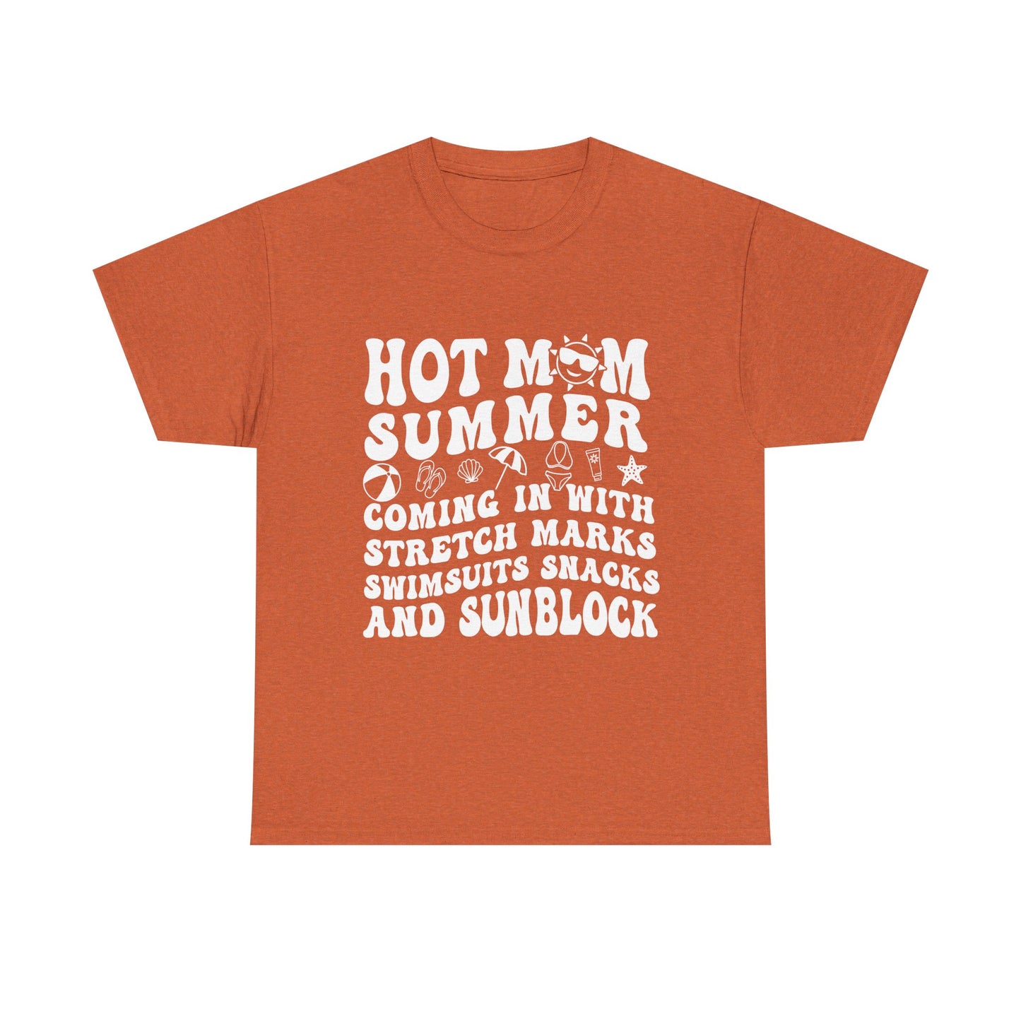 Hot Momma Casual Tee, Fun Graphic Shirt, Perfect Gift for Friends, Family Gatherings, Everyday Wear, Summer Vibes