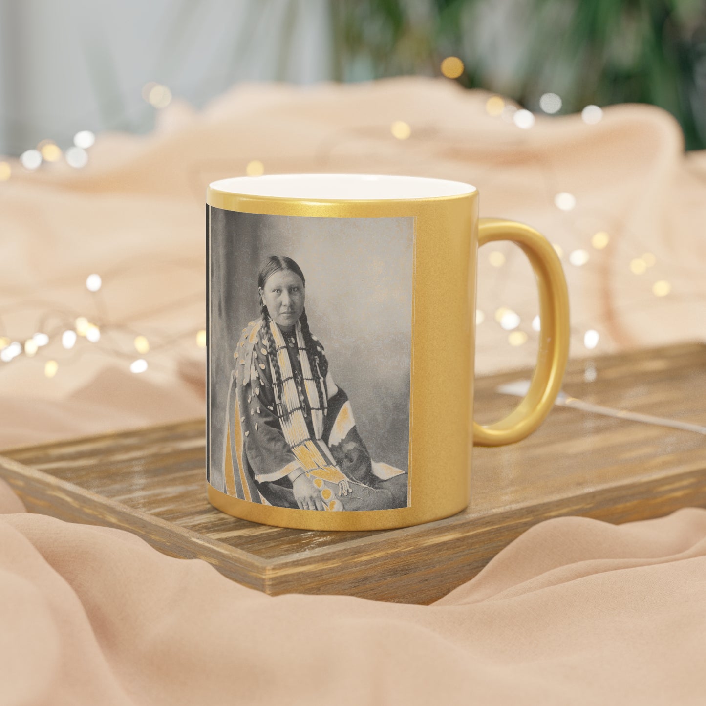 Sioux Photo Metallic Mug (Silver\Gold)