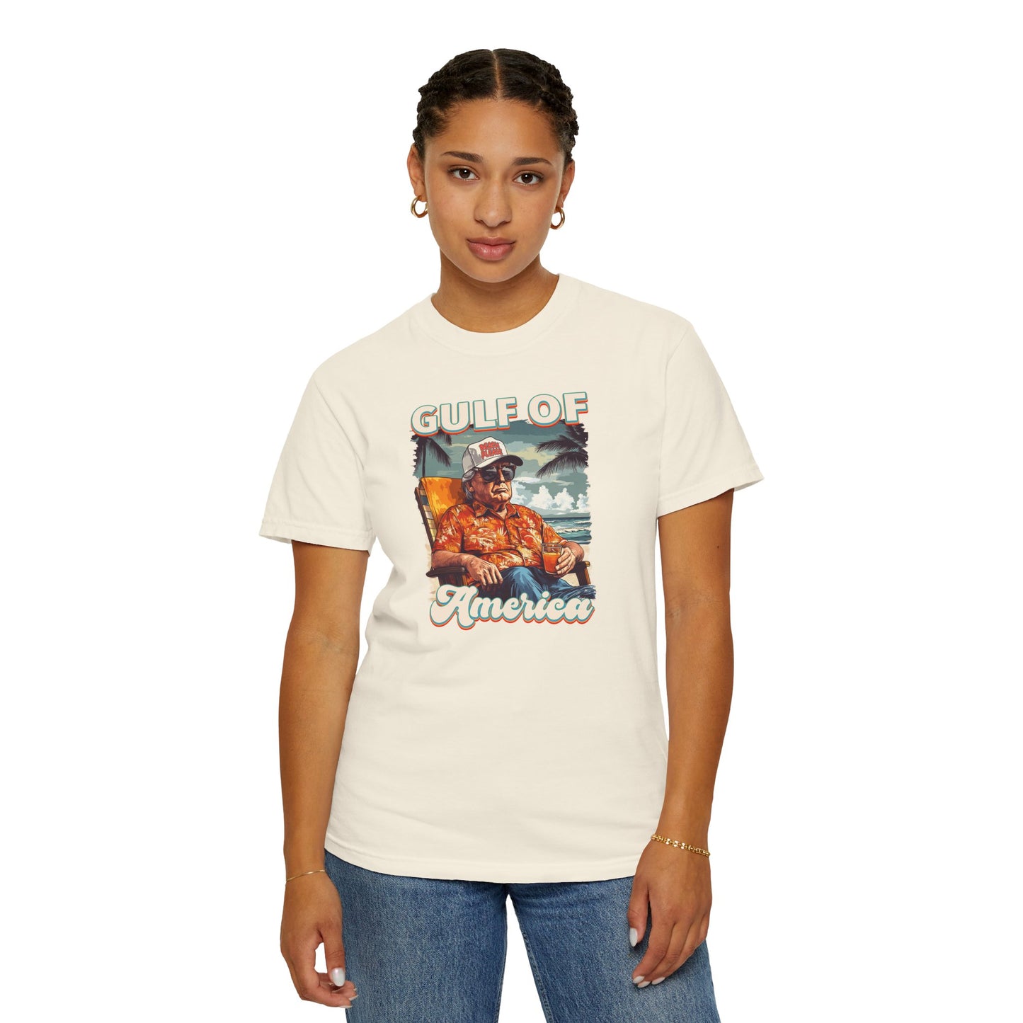 Donald Trump Vintage Gulf of America T-Shirt - Relaxed Fit Unisex Tee Gulf Of America Patriotic Tee, Gulf of America Shirt Est 2025