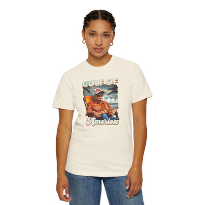 Donald Trump Vintage Gulf of America T-Shirt - Relaxed Fit Unisex Tee Gulf Of America Patriotic Tee, Gulf of America Shirt Est 2025