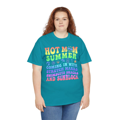 New HOT Summer Mom Tee, Hot Momma Summer Shirt,  Perfect Gift for Moms, Trendy Summer Top, Trendy Graphic Tee