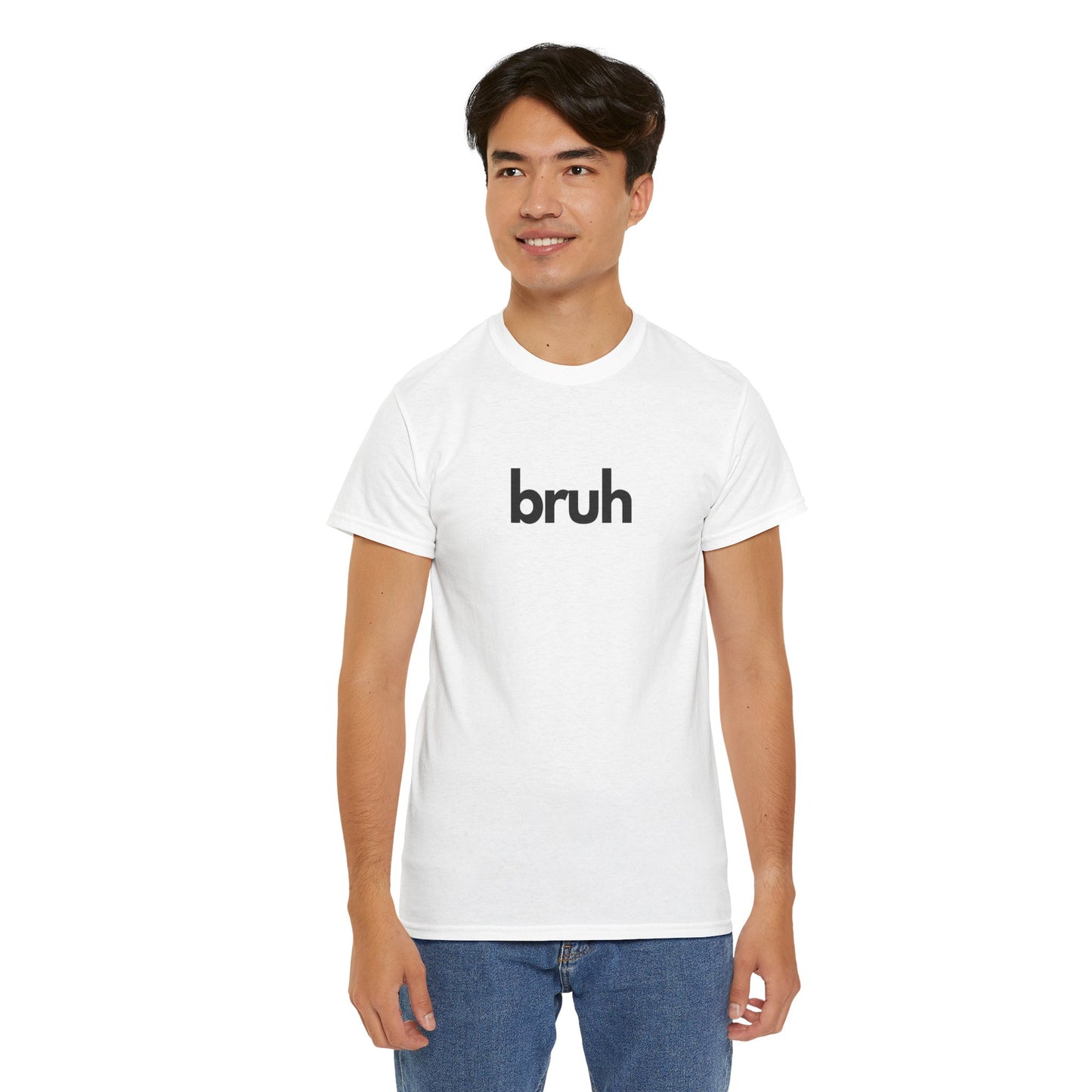Yo Yo! BRUH.......Funny 'bruh' Unisex Heavy Cotton Tee - Casual Graphic Shirt for Everyday Wear Simple  9 Great Colors Mothers Fathers Day