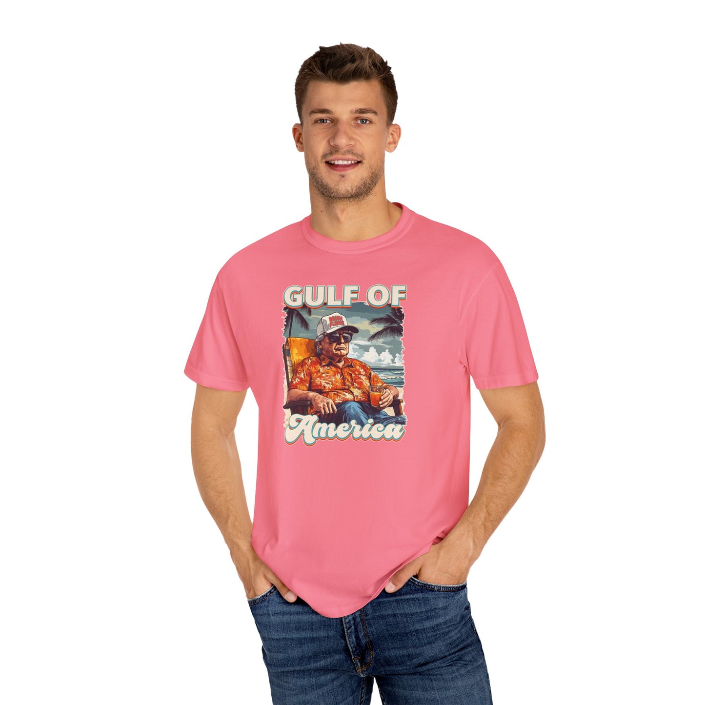 Donald Trump Vintage Gulf of America T-Shirt - Relaxed Fit Unisex Tee Gulf Of America Patriotic Tee, Gulf of America Shirt Est 2025