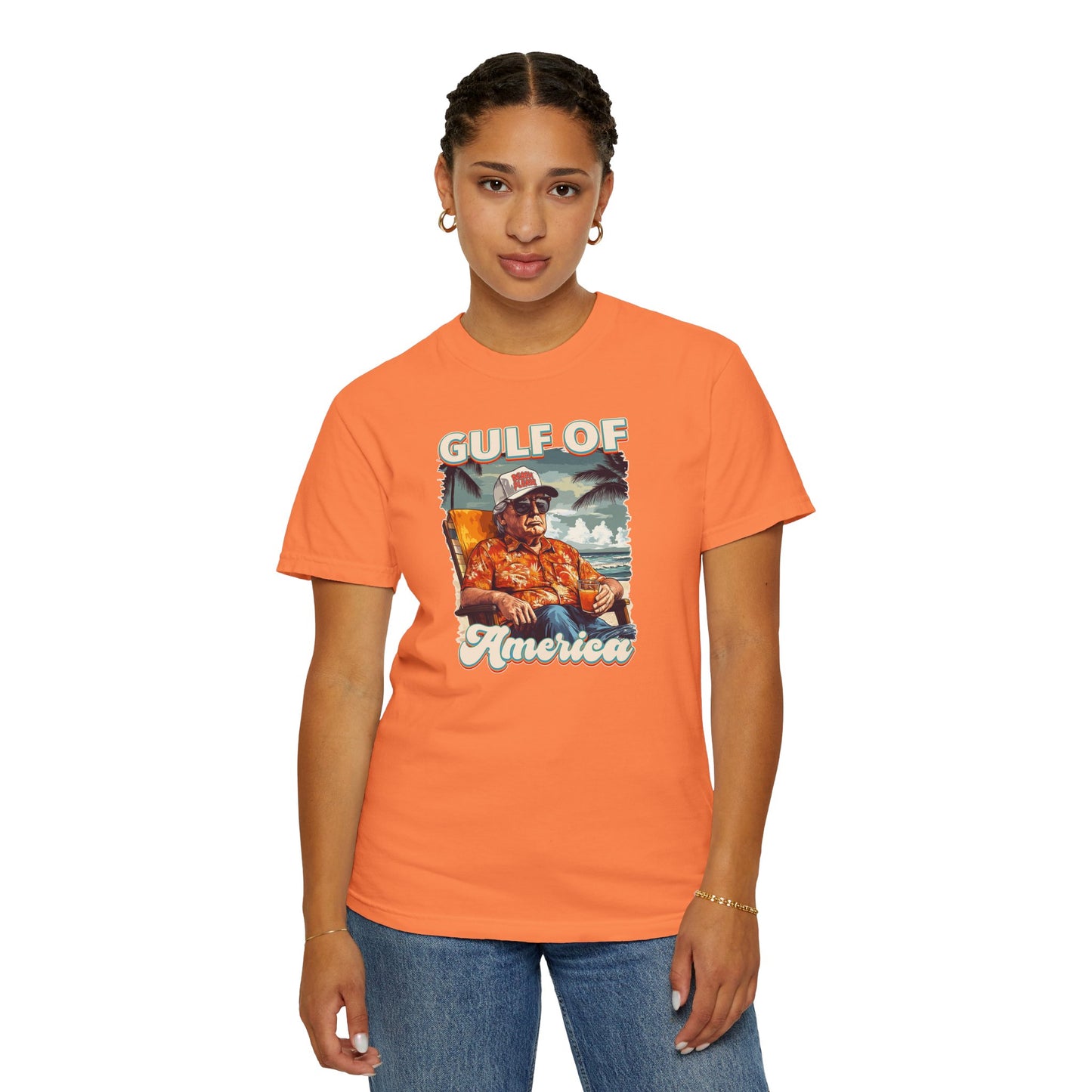Donald Trump Vintage Gulf of America T-Shirt - Relaxed Fit Unisex Tee Gulf Of America Patriotic Tee, Gulf of America Shirt Est 2025