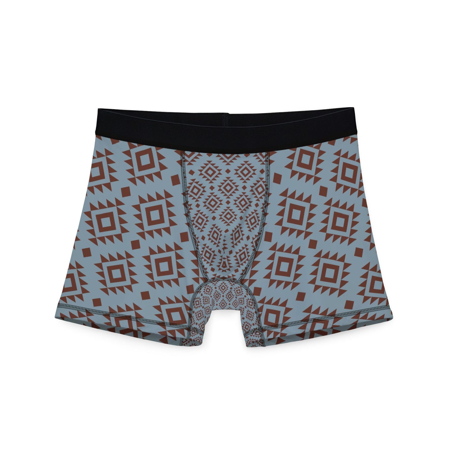 Trendy Blue Aztec Men's Boxers, Stylish  Underwear, Men's Gift Idea, Comfortable Boxers, Patterned Briefs Western Pattern Fathers Day