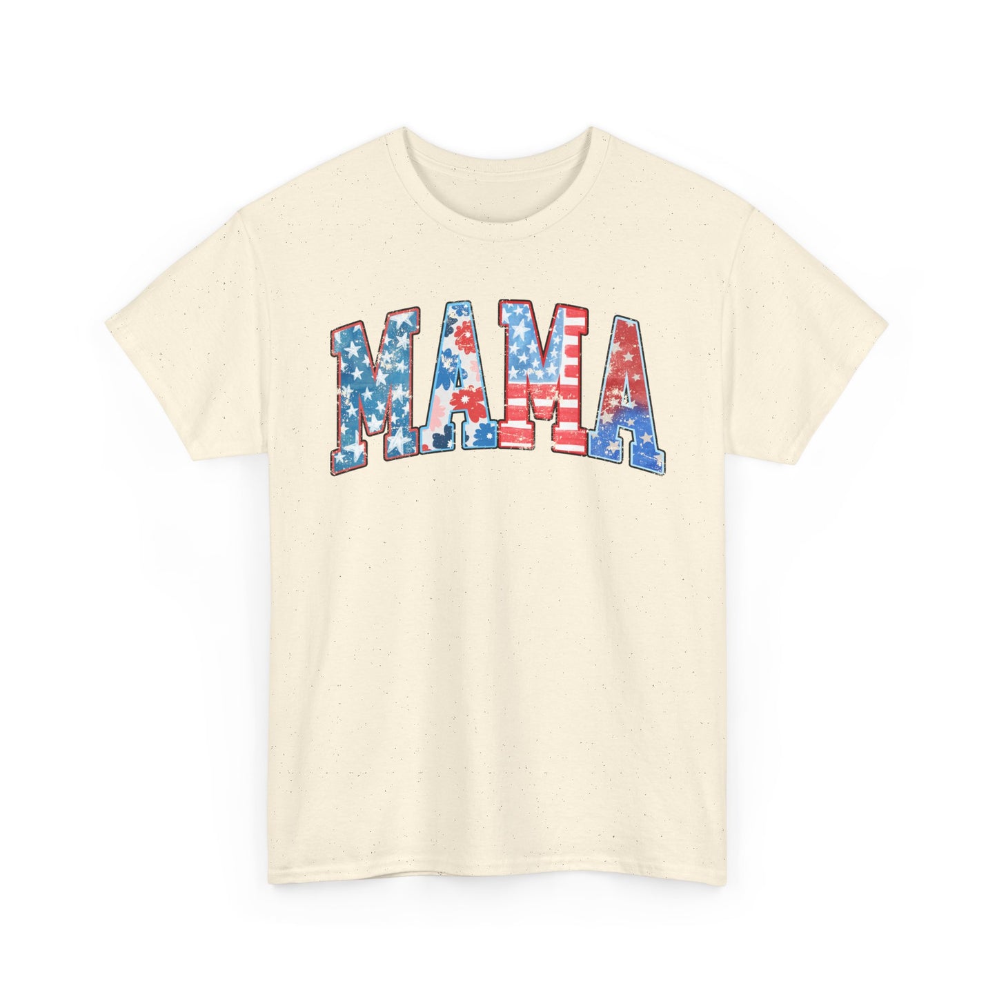 New Patriotic Mama Tee, 4th of July Cotton Shirt,  4th of July, Independence Day Outfit, Casual Summer Wear, Family Reunion