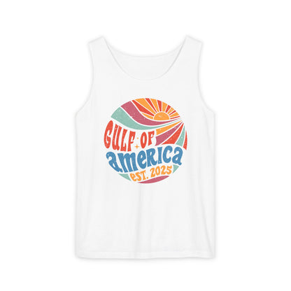 Gulf of America Tank Top | Garment-Dyed Tee for Summer Beach Adventures