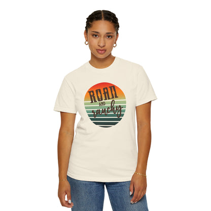 Raon and Ranchy Retro Vibes  Garment-Dyed T-Shirt, Western Style Graphic Tee, Summer Top, Rodeos, Aztec, Popular Tshirt