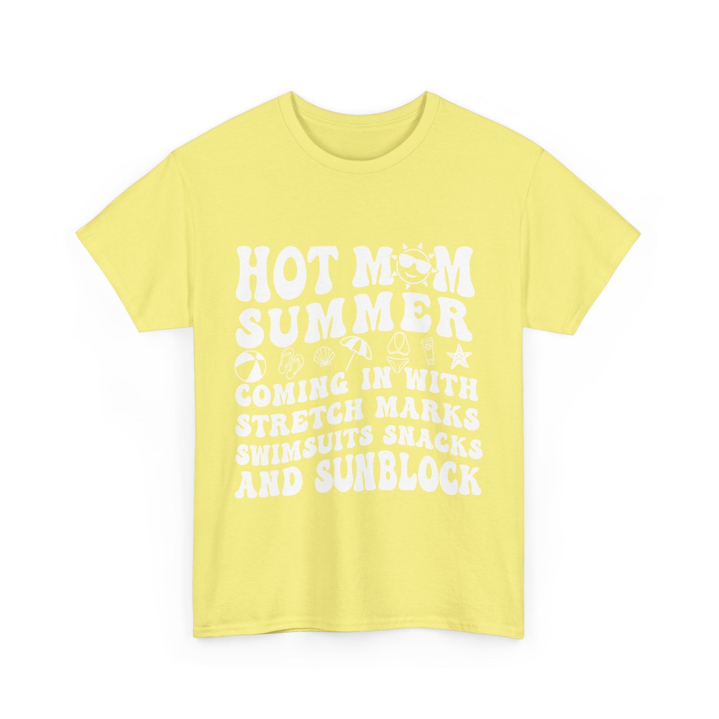 Hot Momma Casual Tee, Fun Graphic Shirt, Perfect Gift for Friends, Family Gatherings, Everyday Wear, Summer Vibes