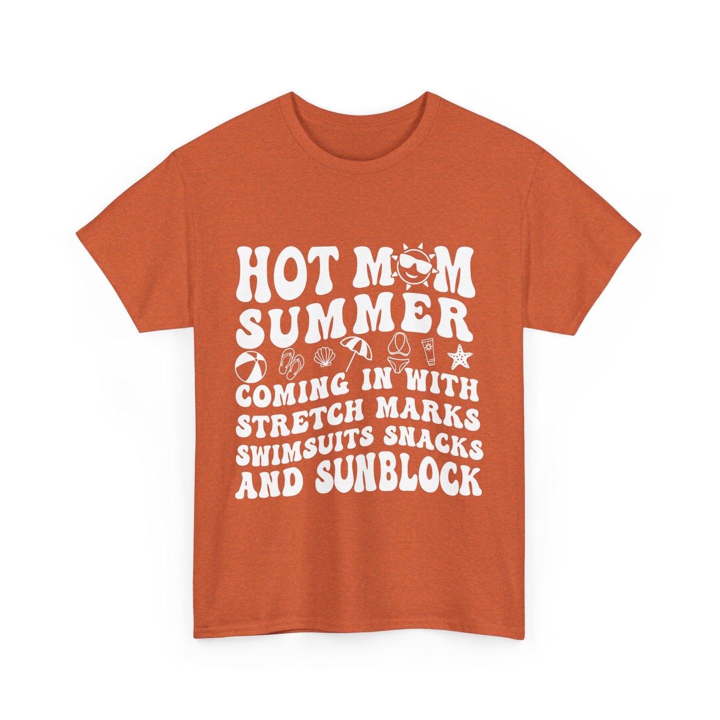 Hot Momma Casual Tee, Fun Graphic Shirt, Perfect Gift for Friends, Family Gatherings, Everyday Wear, Summer Vibes