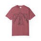 American Indian Thunderbird Grunge Unisex Garment-Dyed T-Shirt with Artistic Design, Casual Wear, Boho Style,  Graphic Tee, Eco-Friendly Fashion, Unique Gift For Her