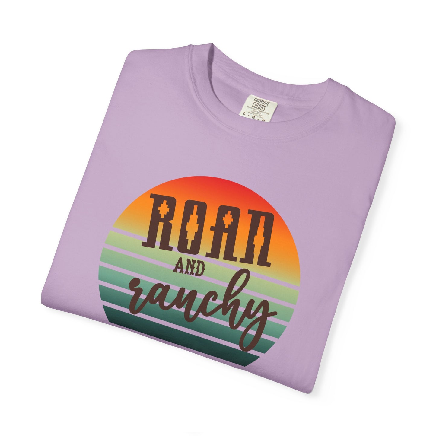Raon and Ranchy Retro Vibes  Garment-Dyed T-Shirt, Western Style Graphic Tee, Summer Top, Rodeos, Aztec, Popular Tshirt