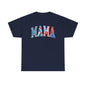 New Patriotic Mama Tee, 4th of July Cotton Shirt,  4th of July, Independence Day Outfit, Casual Summer Wear, Family Reunion
