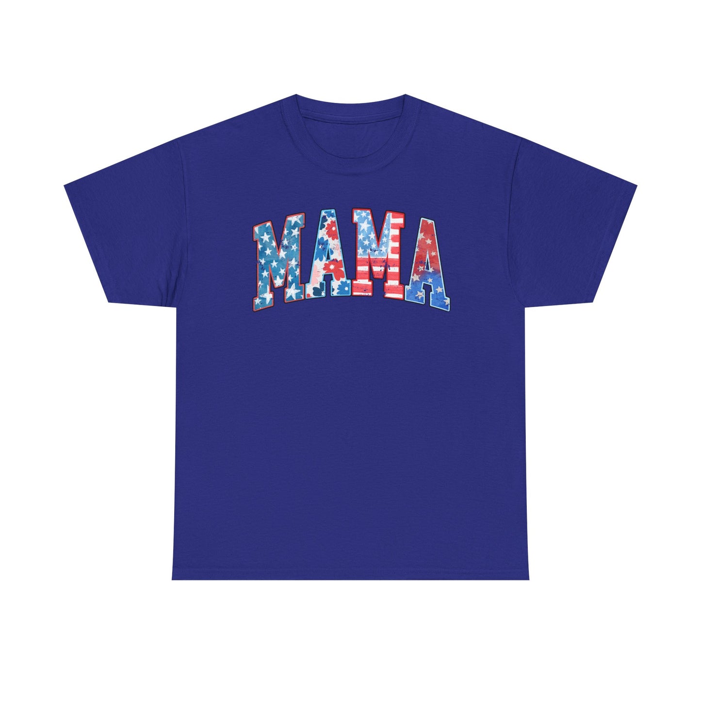 New Patriotic Mama Tee, 4th of July Cotton Shirt,  4th of July, Independence Day Outfit, Casual Summer Wear, Family Reunion