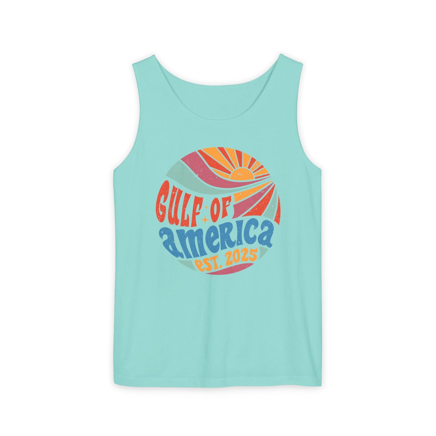 Gulf of America Tank Top | Garment-Dyed Tee for Summer Beach Adventures