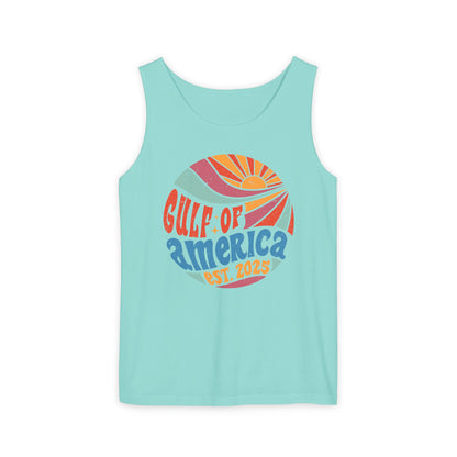 Gulf of America Tank Top | Garment-Dyed Tee for Summer Beach Adventures