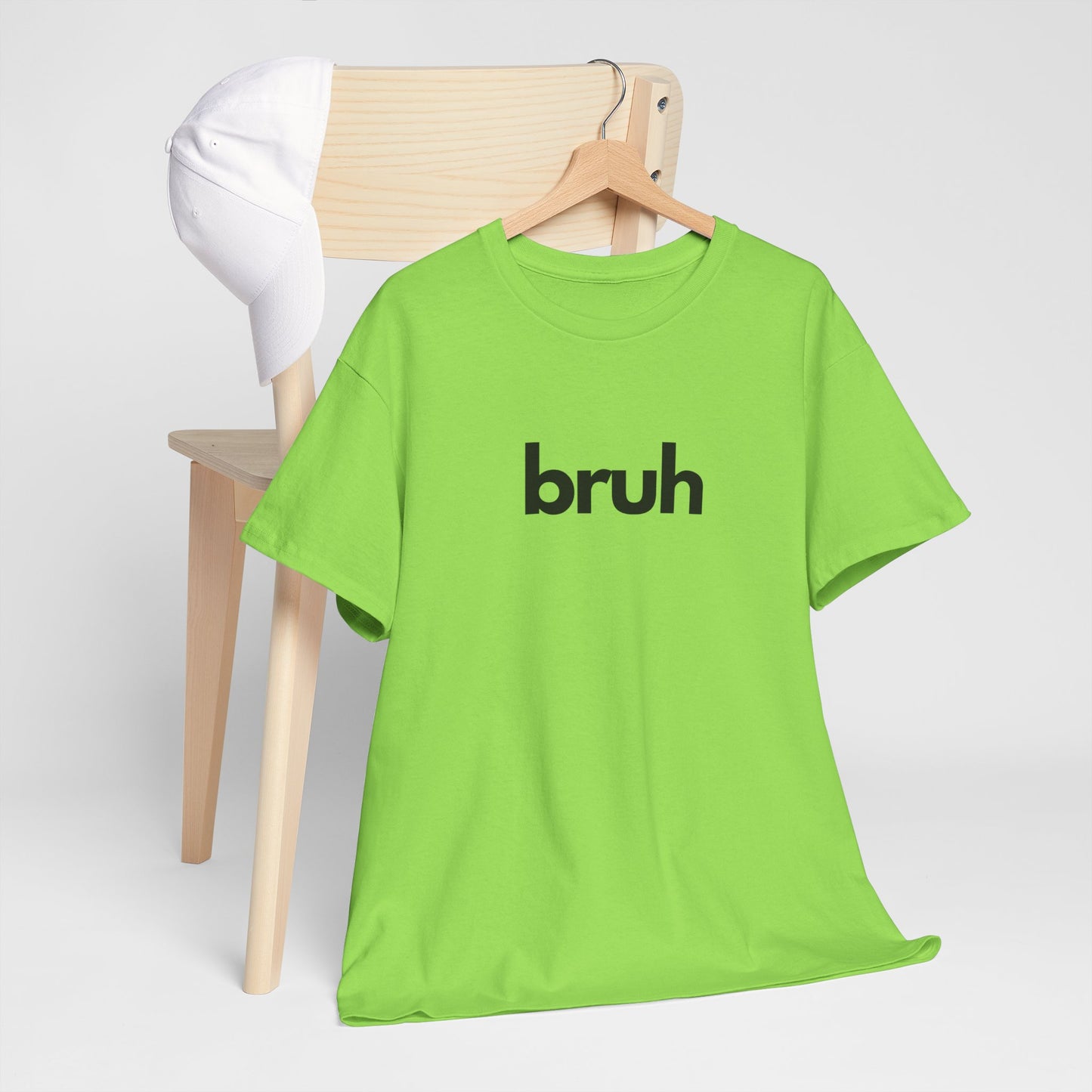 Yo Yo! BRUH.......Funny 'bruh' Unisex Heavy Cotton Tee - Casual Graphic Shirt for Everyday Wear Simple  9 Great Colors Mothers Fathers Day