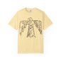 American Indian Thunderbird Grunge Unisex Garment-Dyed T-Shirt with Artistic Design, Casual Wear, Boho Style,  Graphic Tee, Eco-Friendly Fashion, Unique Gift For Her