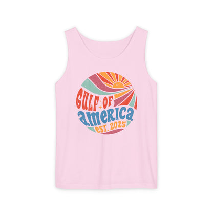 Gulf of America Tank Top | Garment-Dyed Tee for Summer Beach Adventures