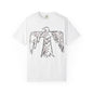 American Indian Thunderbird Grunge Unisex Garment-Dyed T-Shirt with Artistic Design, Casual Wear, Boho Style,  Graphic Tee, Eco-Friendly Fashion, Unique Gift For Her