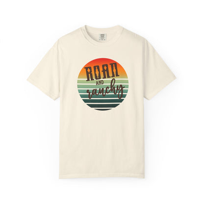 Raon and Ranchy Retro Vibes  Garment-Dyed T-Shirt, Western Style Graphic Tee, Summer Top, Rodeos, Aztec, Popular Tshirt