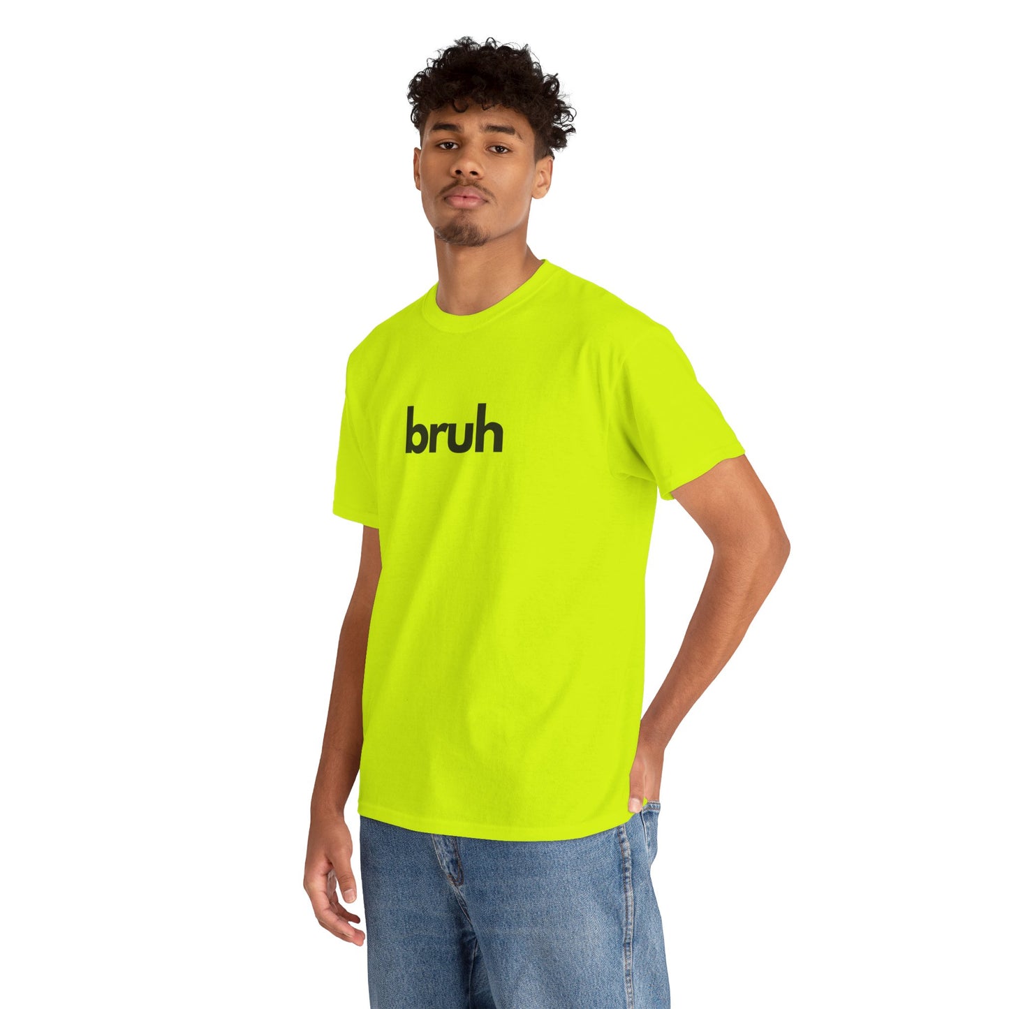 Yo Yo! BRUH.......Funny 'bruh' Unisex Heavy Cotton Tee - Casual Graphic Shirt for Everyday Wear Simple  9 Great Colors Mothers Fathers Day