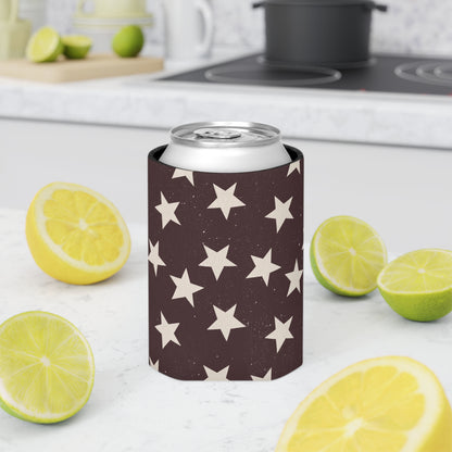 Rustic Star Can Cooler Americana Stars - Western Vibes - Retro Stars