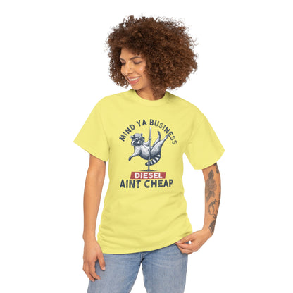 Diesel Aint Cheap!! Great Tee for Guys or Gals, Funny Raccoon Tee Shirt, Diesel Trucks, Farmers Tee, Tractor Tshirt, Diesel Prices, Funny Tshirt