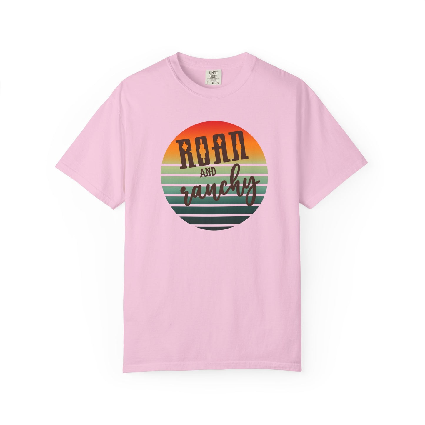 Raon and Ranchy Retro Vibes  Garment-Dyed T-Shirt, Western Style Graphic Tee, Summer Top, Rodeos, Aztec, Popular Tshirt