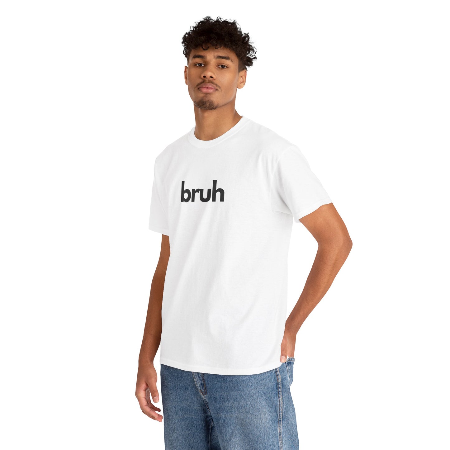 Yo Yo! BRUH.......Funny 'bruh' Unisex Heavy Cotton Tee - Casual Graphic Shirt for Everyday Wear Simple  9 Great Colors Mothers Fathers Day