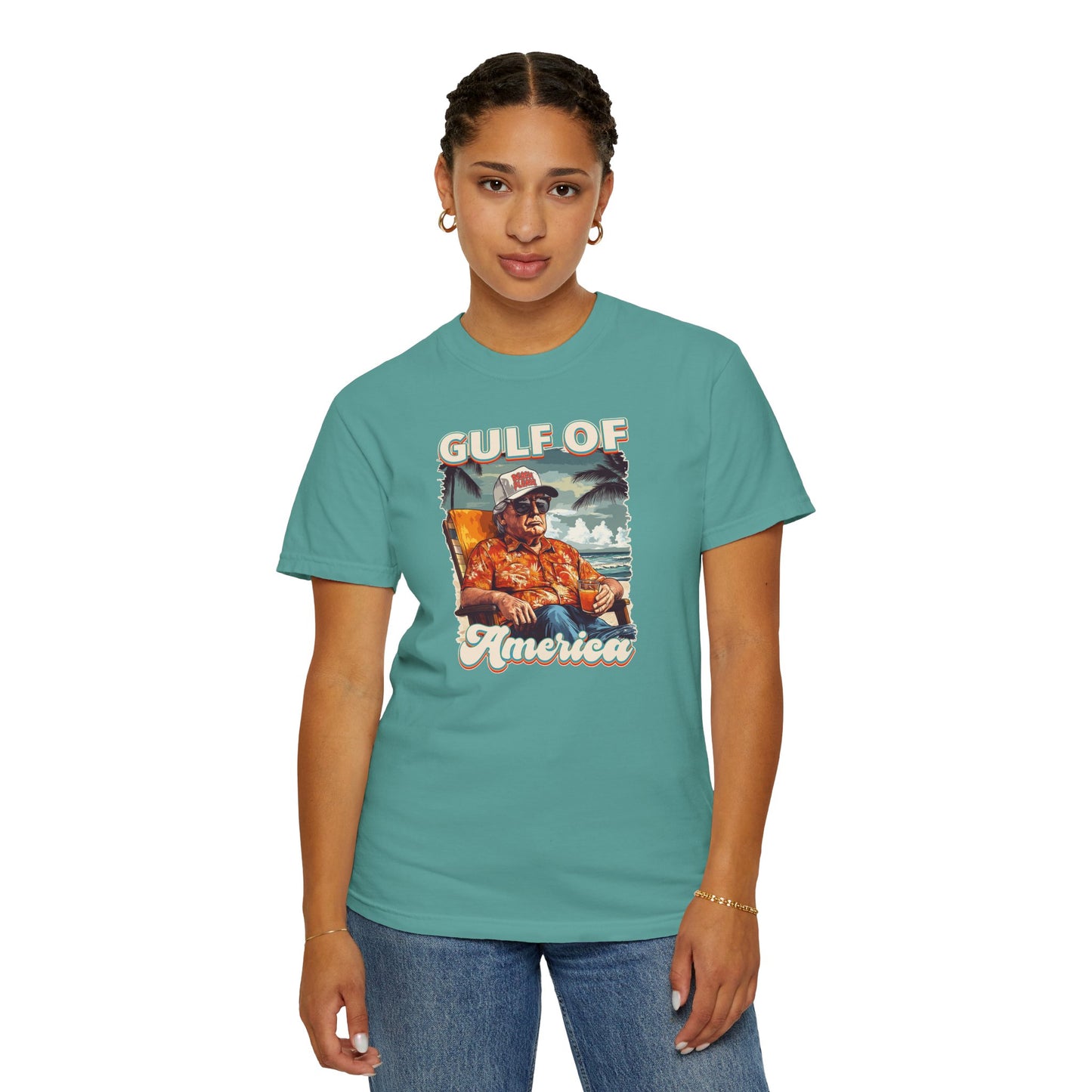 Donald Trump Vintage Gulf of America T-Shirt - Relaxed Fit Unisex Tee Gulf Of America Patriotic Tee, Gulf of America Shirt Est 2025