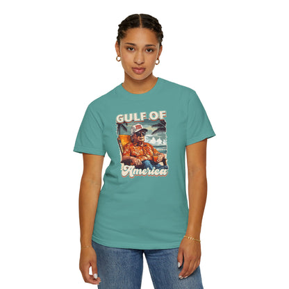 Donald Trump Vintage Gulf of America T-Shirt - Relaxed Fit Unisex Tee Gulf Of America Patriotic Tee, Gulf of America Shirt Est 2025