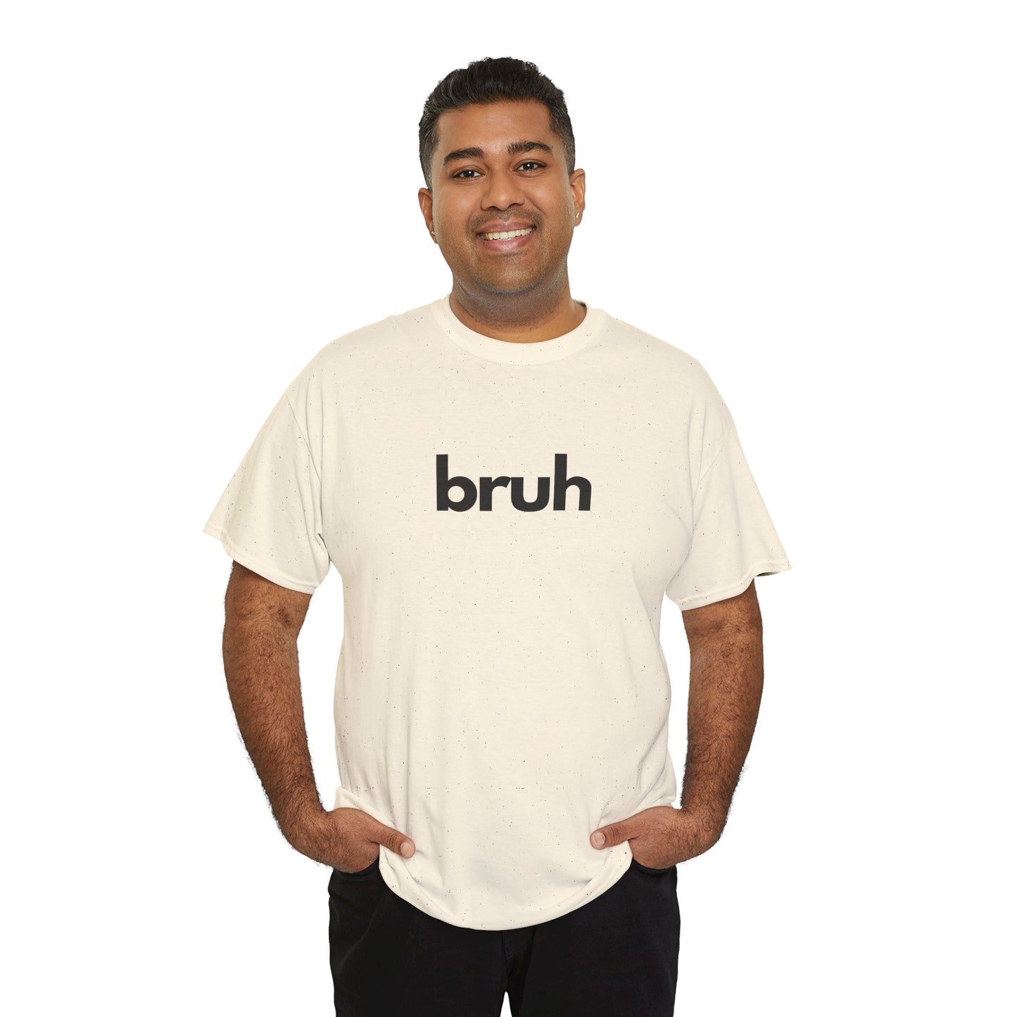 Yo Yo! BRUH.......Funny 'bruh' Unisex Heavy Cotton Tee - Casual Graphic Shirt for Everyday Wear Simple  9 Great Colors Mothers Fathers Day