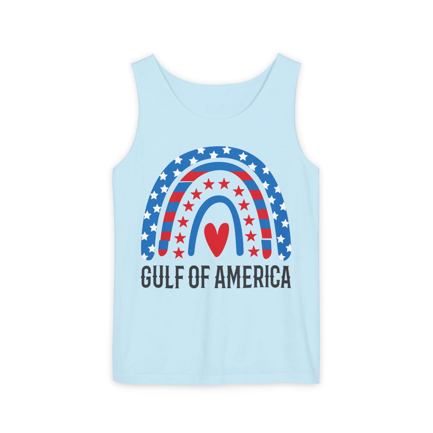 Gulf of America Tank Top, Gulf of America Tee, Sleeveless Gulf of America, Unisex, Rainbow Colorful Beach Tank, Emerald Coast