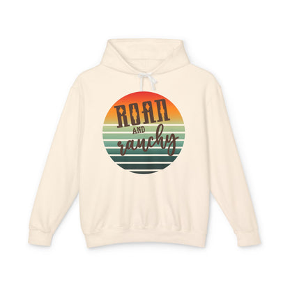 The Best Pullover Ever ~~Western Roan and Ranchy  Lightweight Hooded Sweatshirt, Great for Rodeos, Cool Nights, Bonfires, Lake, Beach, River