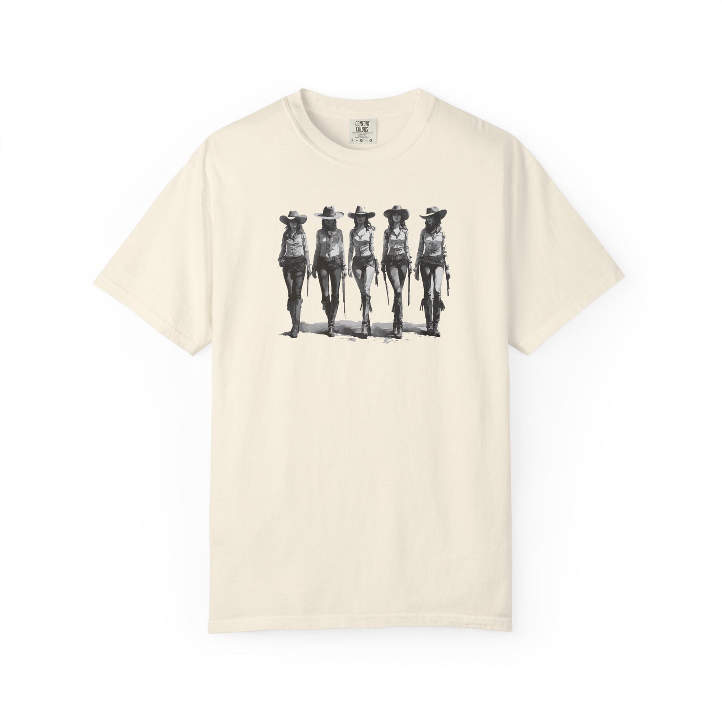 Bad Girls Vintage Cowgirl Graphic Unisex T-Shirt Top
