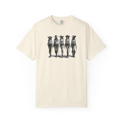 Bad Girls Vintage Cowgirl Graphic Unisex T-Shirt Top