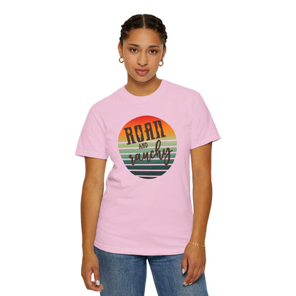 Raon and Ranchy Retro Vibes  Garment-Dyed T-Shirt, Western Style Graphic Tee, Summer Top, Rodeos, Aztec, Popular Tshirt