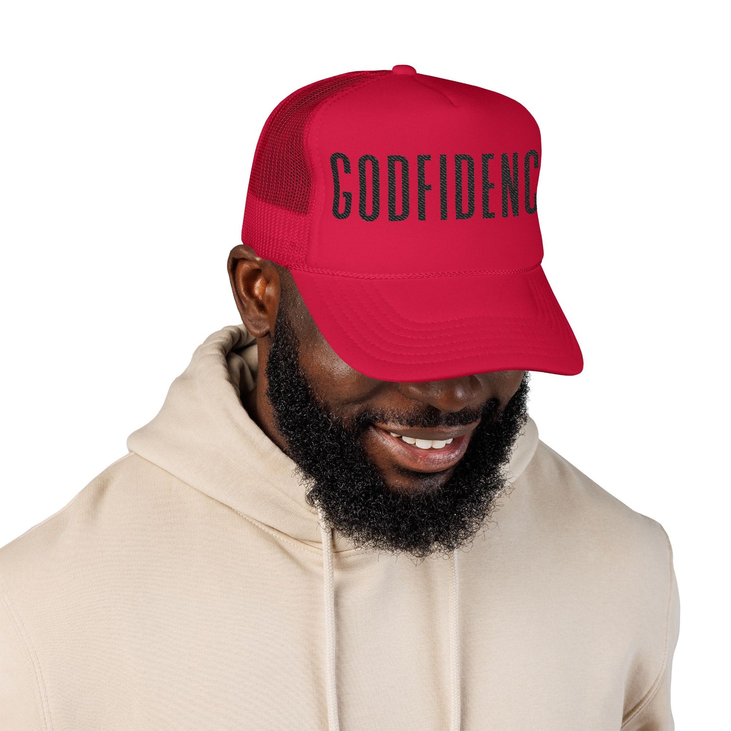 New Merch!!! We All Need Godfidence.....Foam Trucker Hat (Embroidery)  His Promise